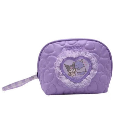 Sanrio characters Shell-Shaped Cosmetic Bag (Kuromi )