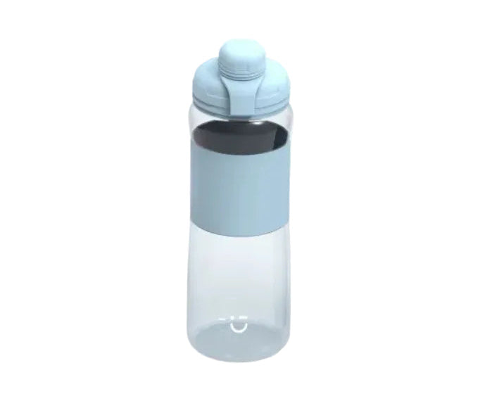 Light Enjoy Series Sports Handle Plastic Bottle 600mL(Blue)