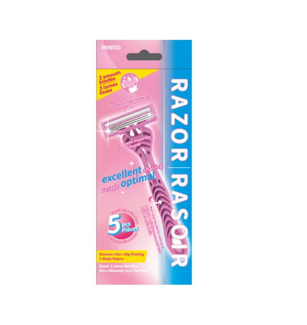 Women's Non-Slip Pivoting 3 Blade Razors (5 pcs)