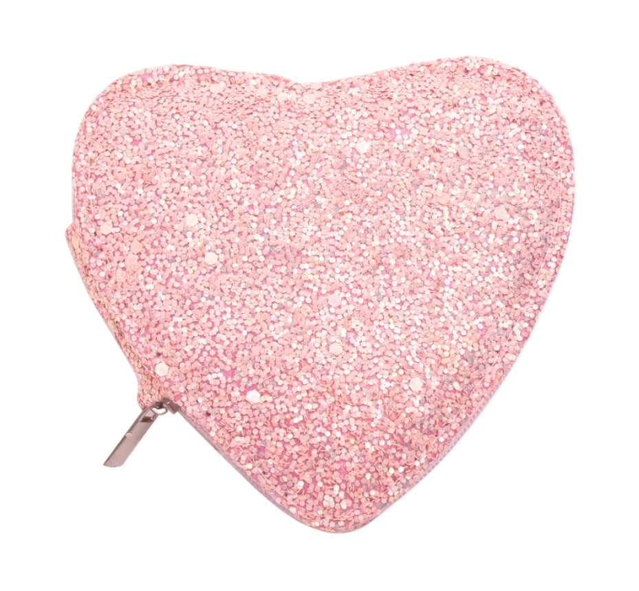 Shiny Pink Series 5-Piece Manicure Set with Glitter Storage