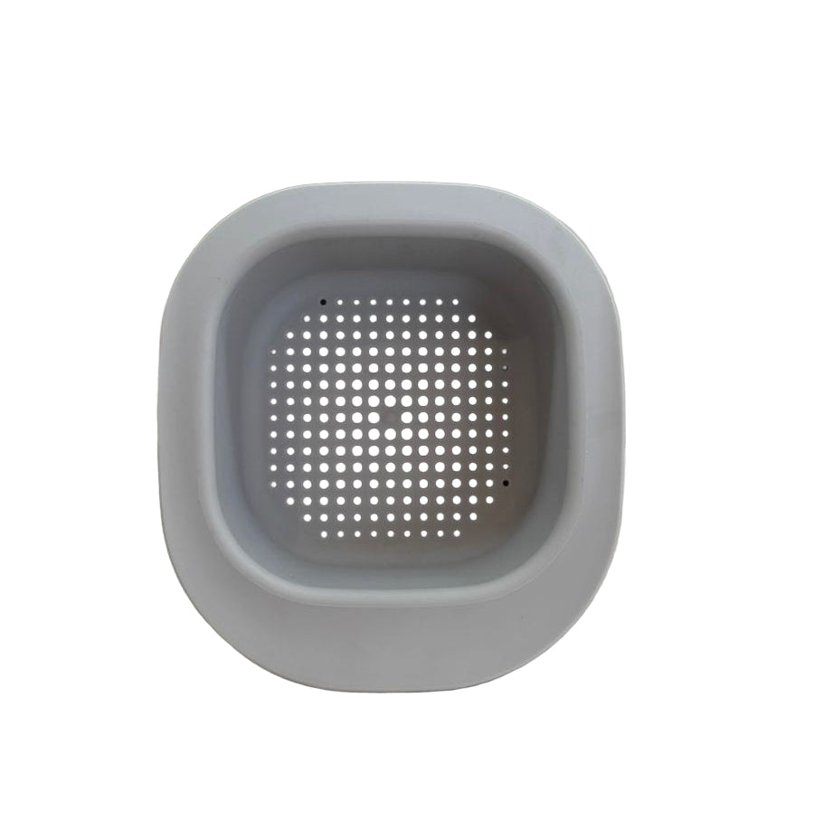 Square Kitchen Draining Basket (Gray)