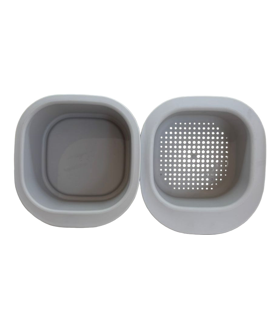 Square Kitchen Draining Basket (Gray) Square Kitchen Draining Basket (Gray)