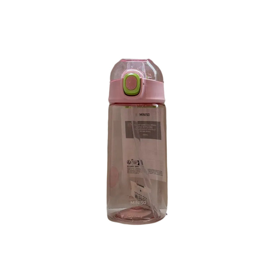 Minimalist Series Dual Drinking Tritan Bottle 600mL(Pink)