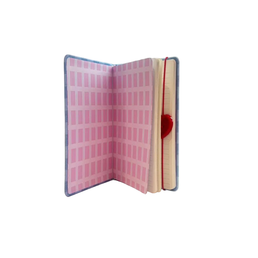 Big Button Series Heart Button A5 Fabric-Cover Book (80 Sheets) Big Button Series Heart Button A5 Fabric-Cover Book (80 Sheets)