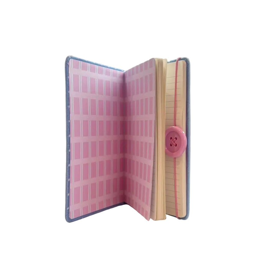 Big Button Series Round Button A5 Fabric-Cover Book (80 Sheets) Big Button Series Round Button A5 Fabric-Cover Book (80 Sheets)