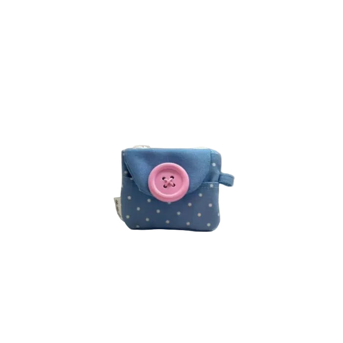 Big Button Series Round Button Pocket Pencil Case (11*8.5cm)