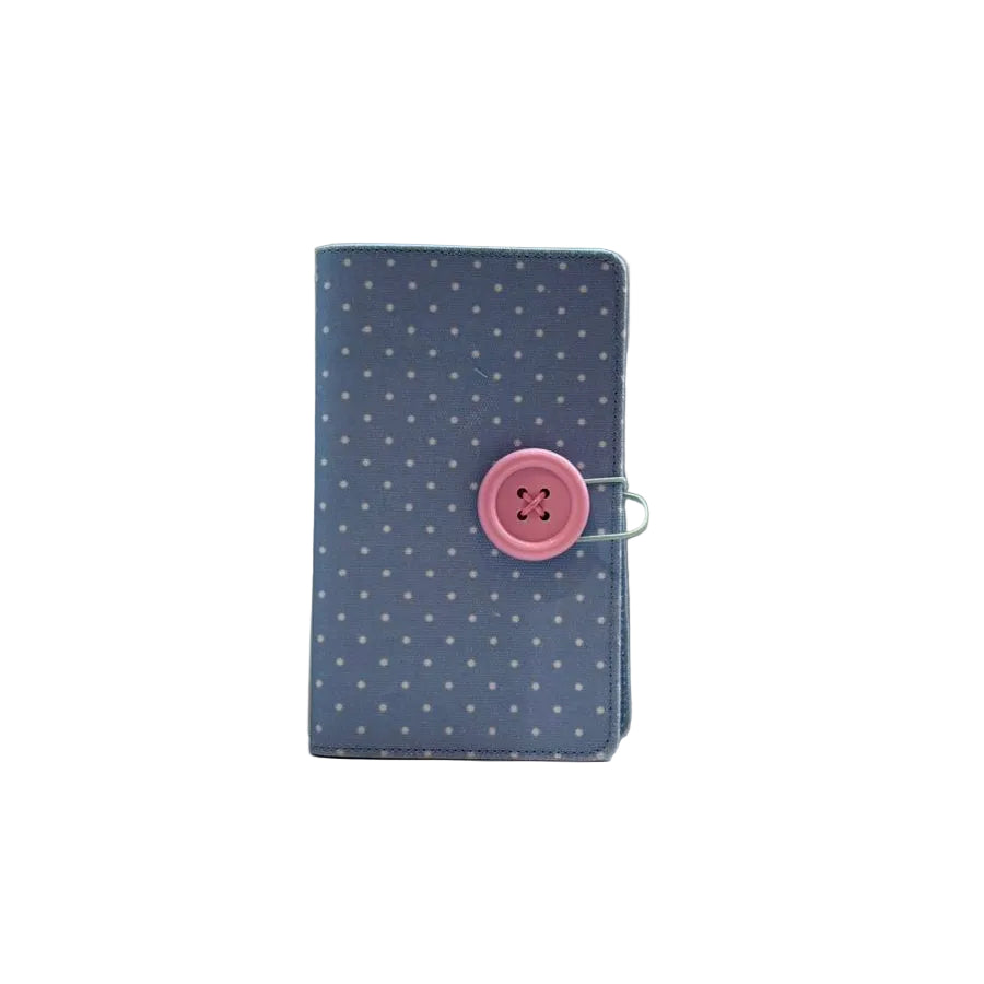 Big Button Series Round Button Fabric-Cover Scrapbook (64 Sheets)