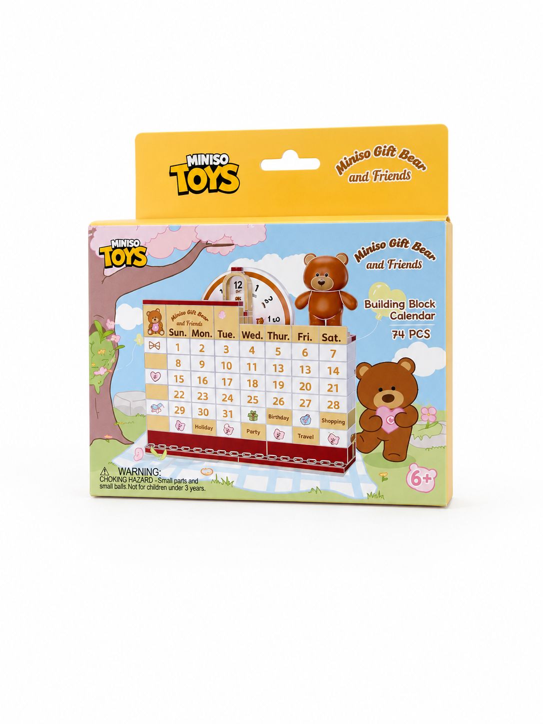 Gift Bear Collection Building Block Calendar