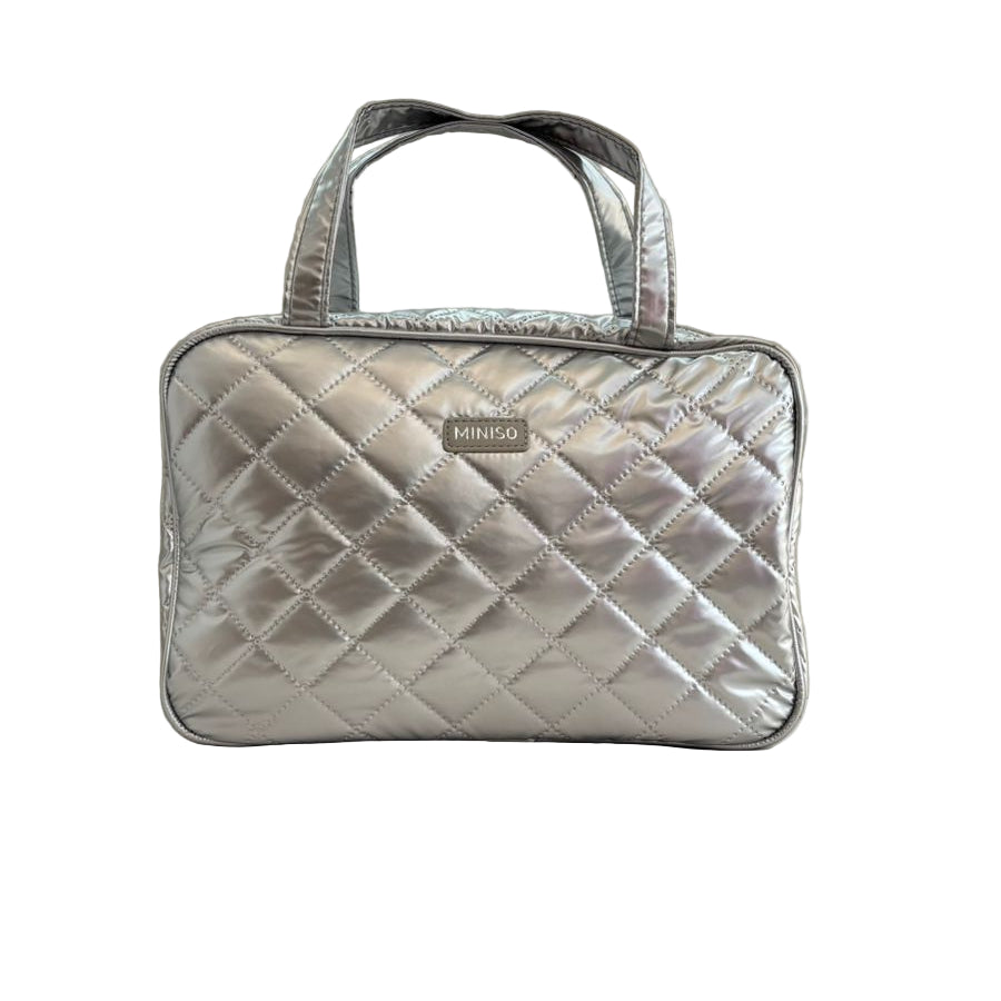 Bowknot Series Handheld Cosmetic Bag(Silver)