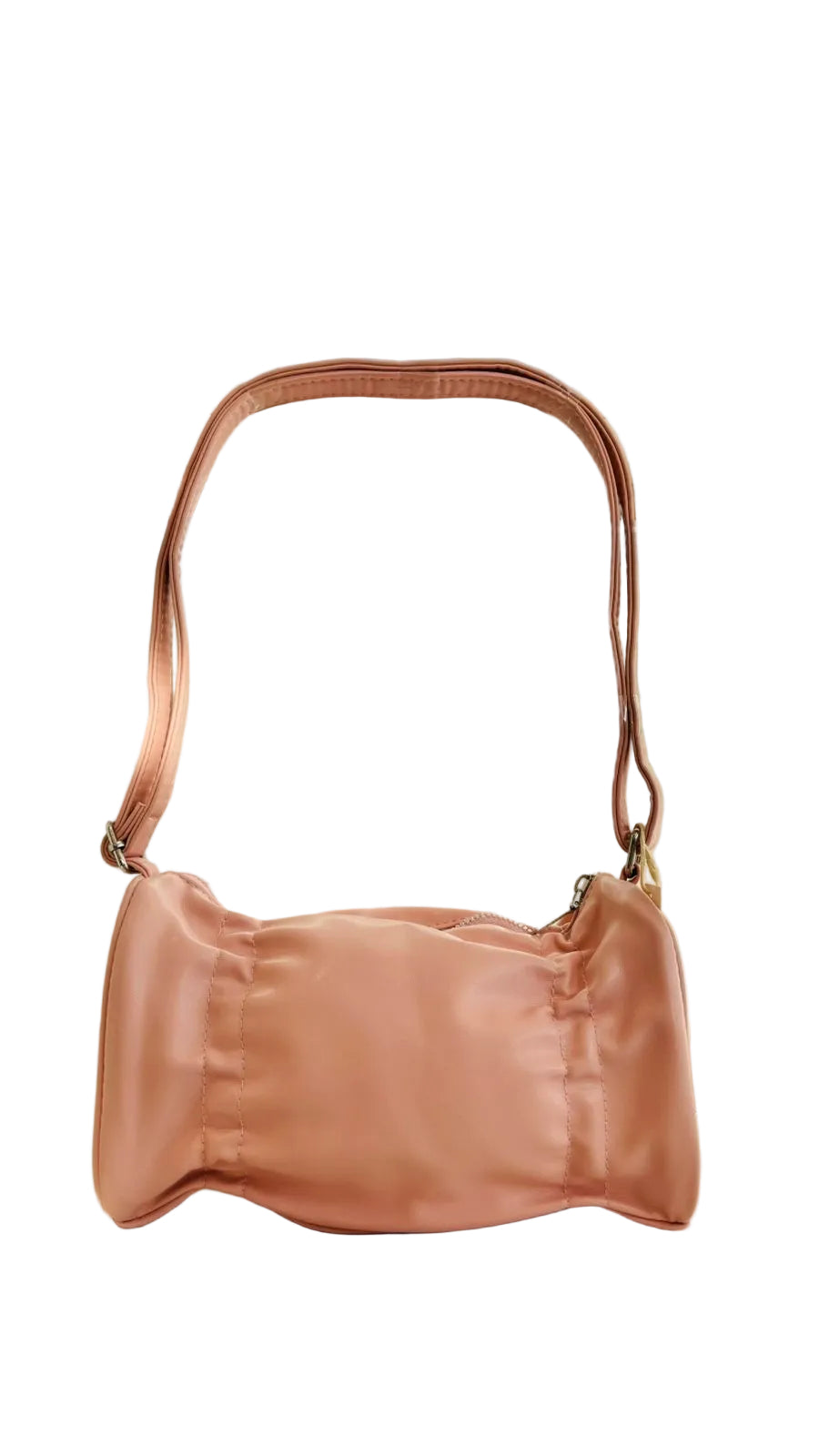 Pleated Crossbody Bag (Pink)