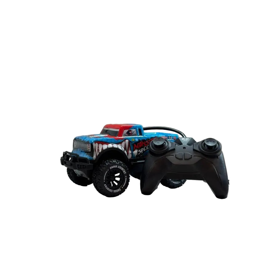 Remote-Control Graffiti Off-Road Vehicle(Blue, with Light) Remote-Control Graffiti Off-Road Vehicle(Blue, with Light)