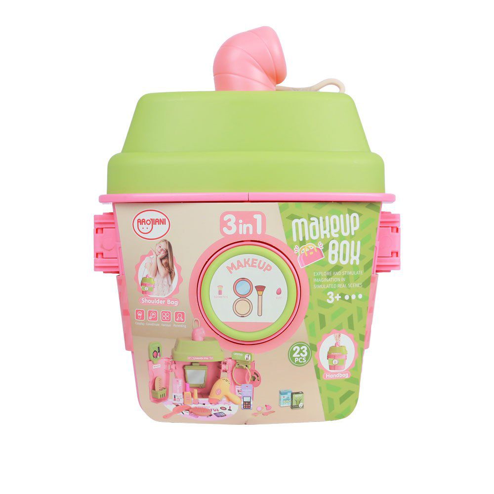 Milk Tea Cup Shaped Role Play Toy(Dress & Make Up)