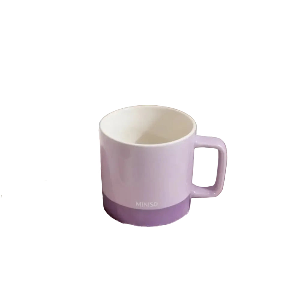 Color-Block Series Ceramic Mug 360mL(Purple)