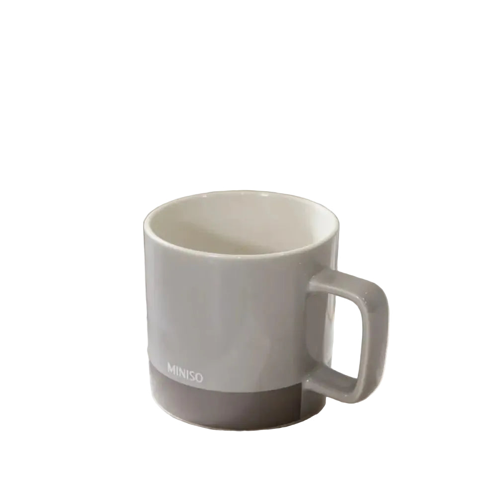 Color-Block Series Ceramic Mug 360mL(Gray)