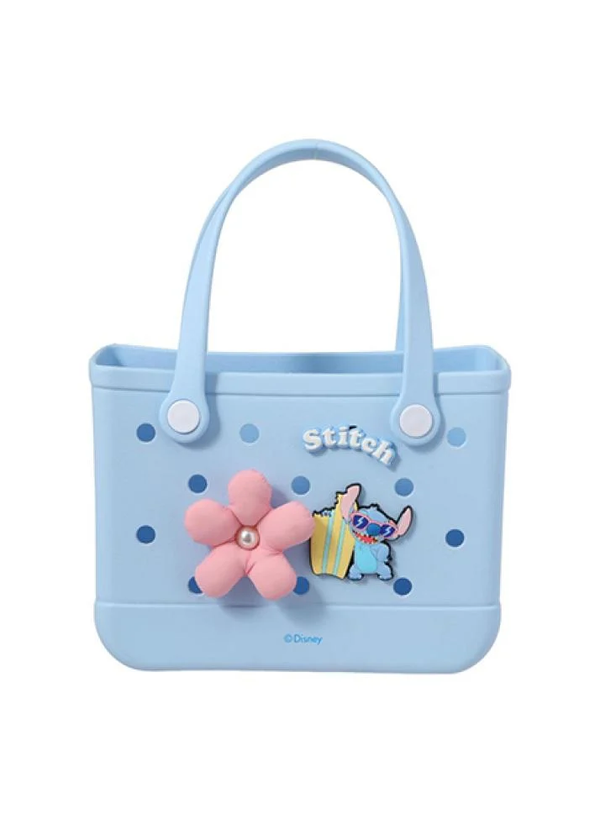 Disney Lilo & Stitch Collection Holes Handheld Bag (Stitch,Blue)