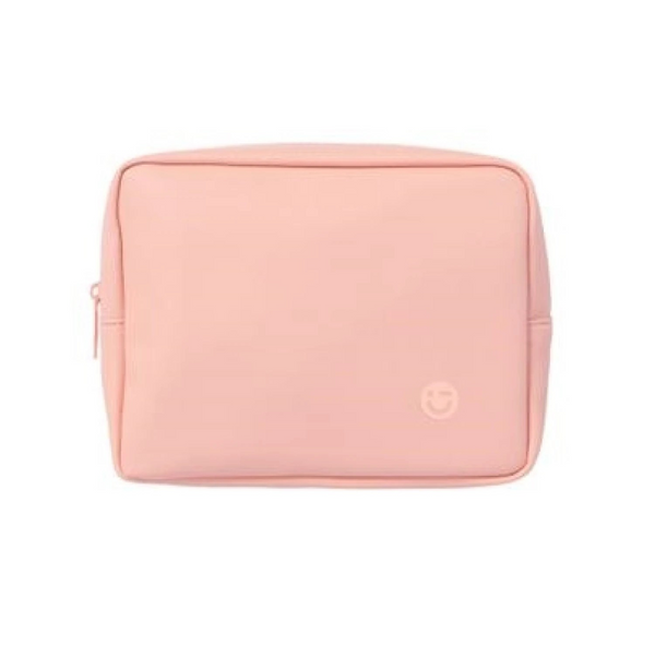 Solid Color Cosmetic Bag (L)(Light Pink)