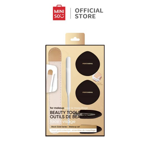 Black Gold Series 6-Piece Base Makeup Tool Kit