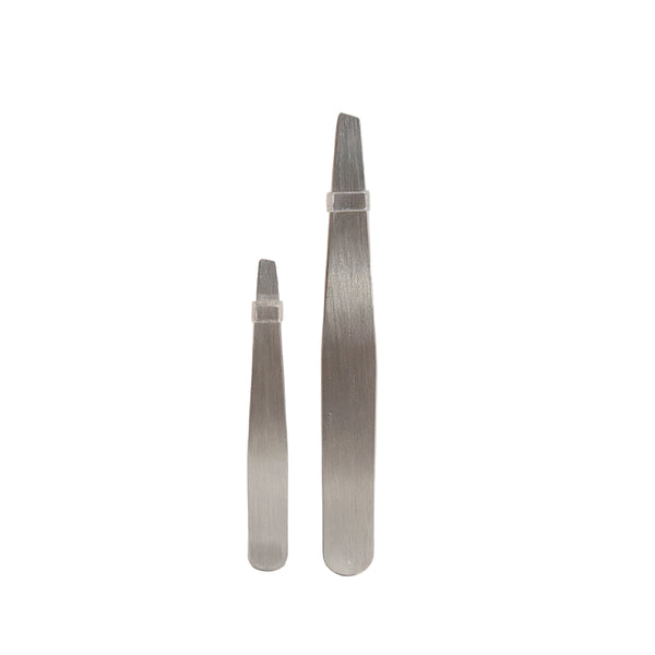 1+1 Slanted Eyebrow Tweezers Set