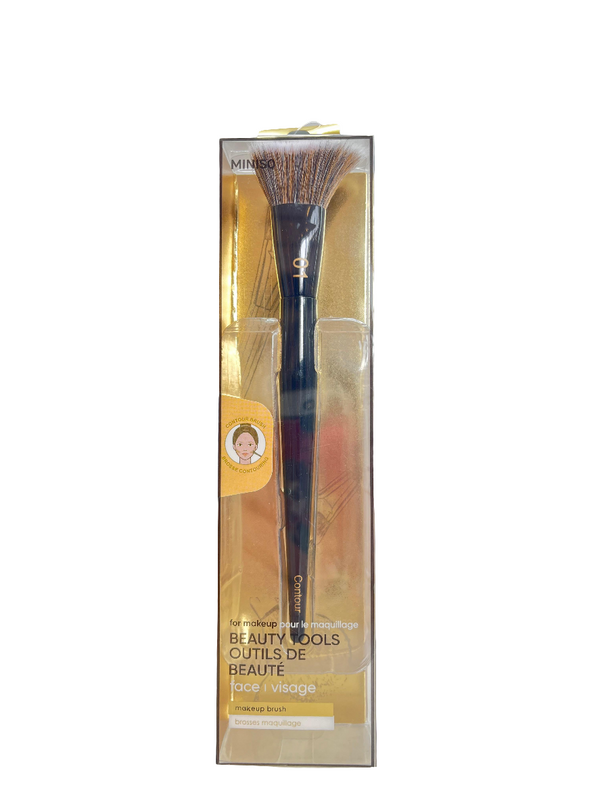 Black Gold Series Stippling Curved Contour Brush