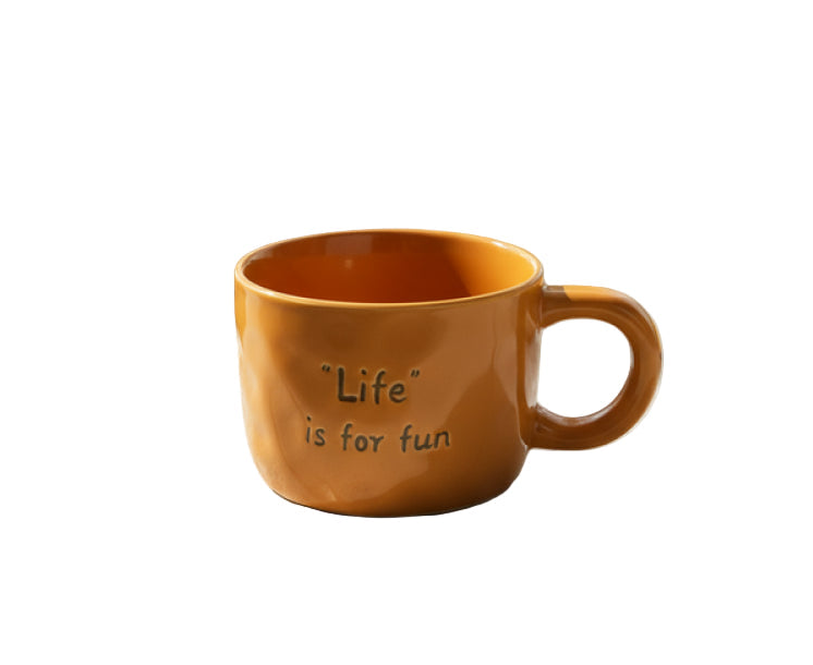 Ceramic Mug with Handle 250mL(Orange)