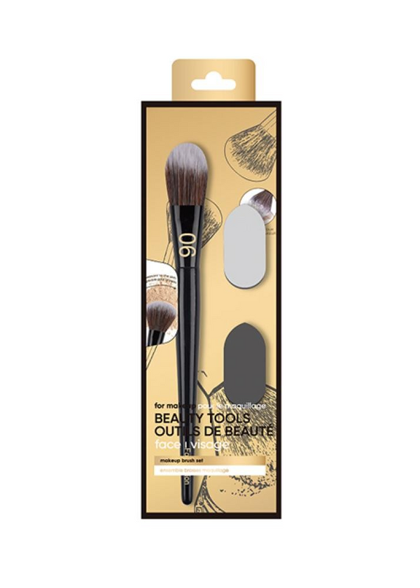 Black Gold Series 3-Piece Base Makeup Tool Kit