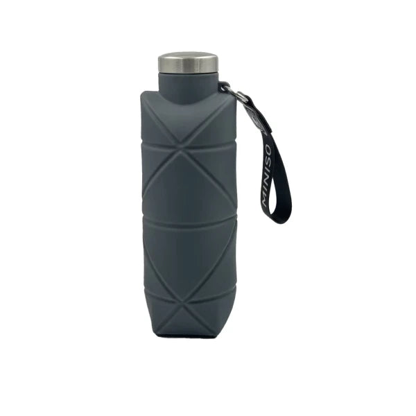Silver Gray Series Portable Silicone Foldable Bottle 700mL(Gray)