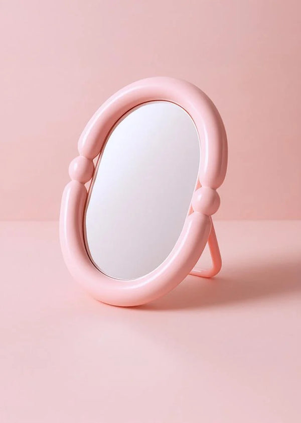 Creamy Style Makeup Mirror (Round)