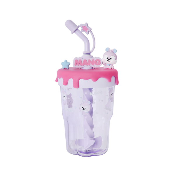 BT21 BABY Collection Plastic Bottle with Stir Straw 560mL (MANG)