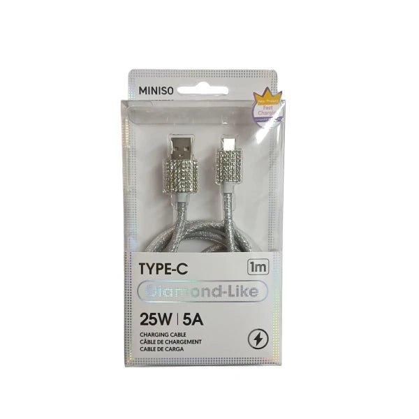Diamond-Like Series Type-C Cable(Silver)
