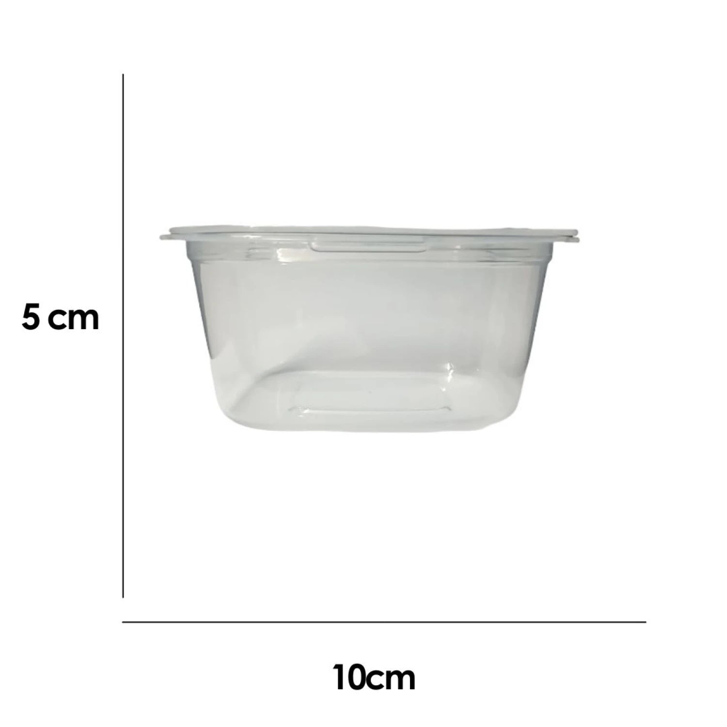 Transparent White Series Square Food Container 630mL (3 pcs) Transparent White Series Square Food Container 630mL (3 pcs)