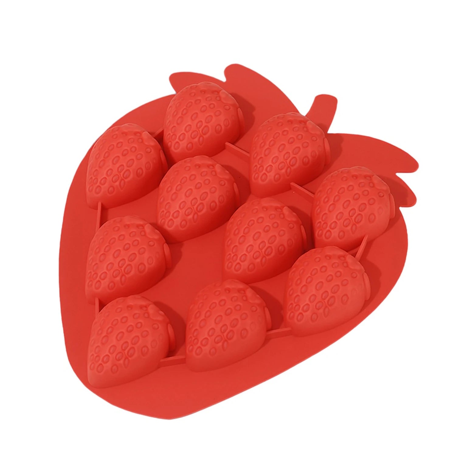 Strawberry Series Silicone Ice Cube Tray(Red)