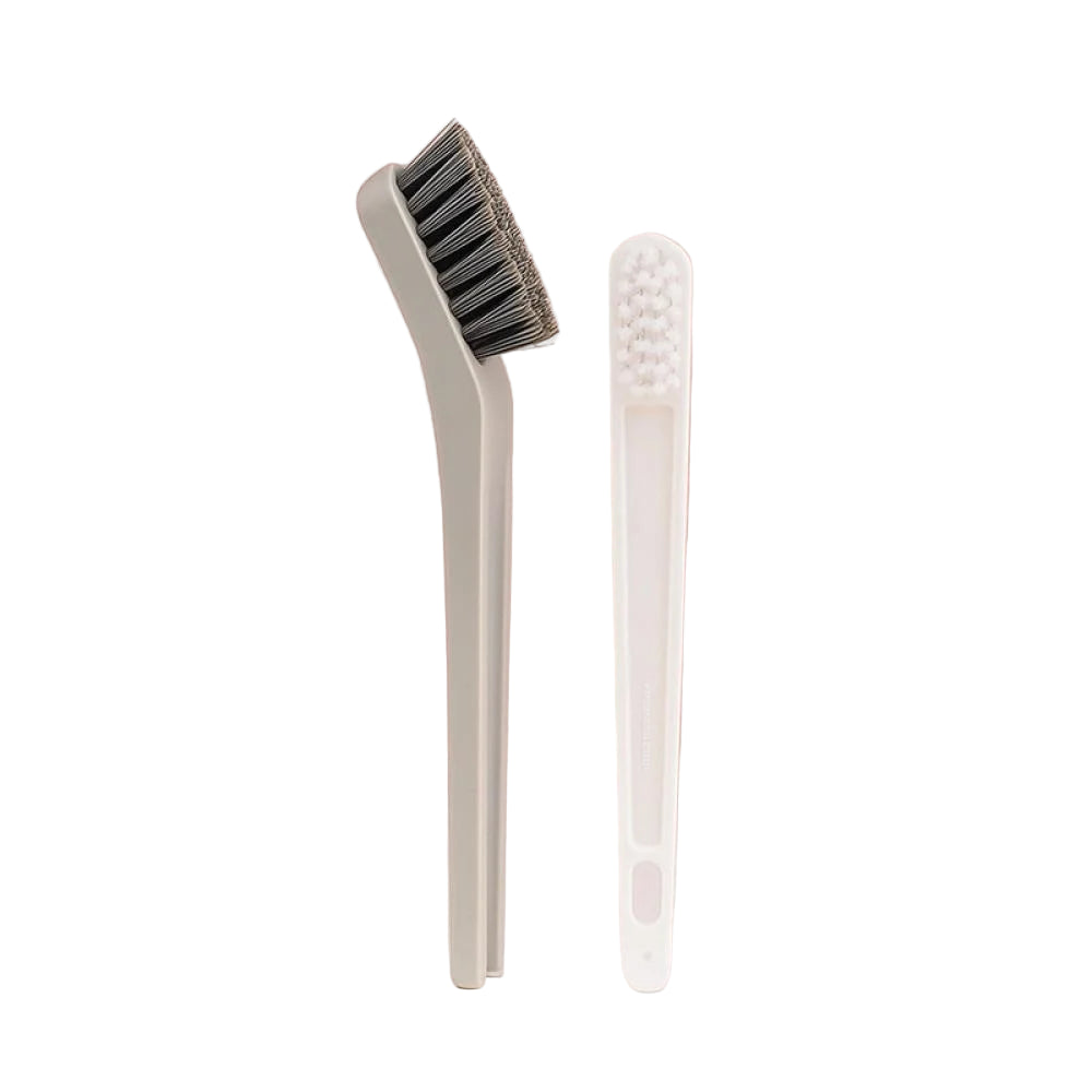 Multifunctional 2-In-1 Shoe Brush(Gray & White) Multifunctional 2-In-1 Shoe Brush(Gray & White)