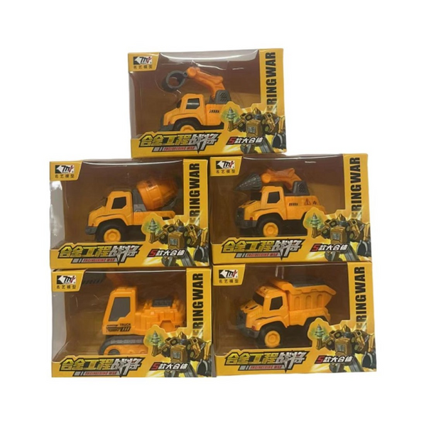 5-in-1 Transformation Vehicle Series (5 Assorted Models) (Engineering Vehicle)