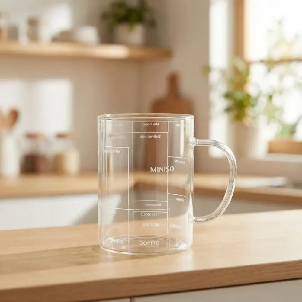 Coffee Series High Borosilicate Glass Cup with Handle 470mL