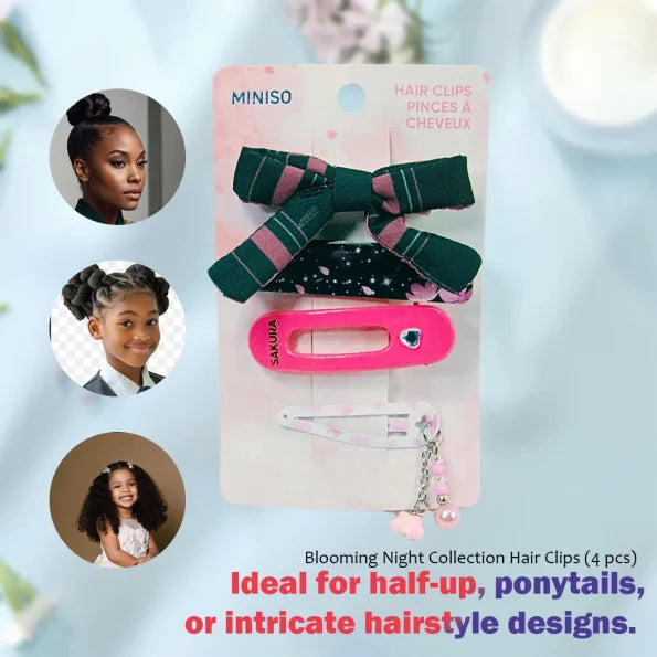 Blooming Night Collection Hair Clips (4 pcs) Blooming Night Collection Hair Clips (4 pcs)