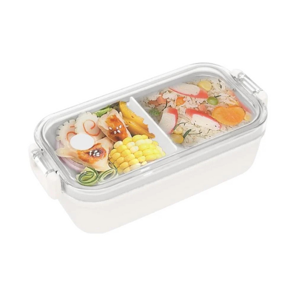 Graceful Series 2 Compartments Lunch Box 450mL(Beige)