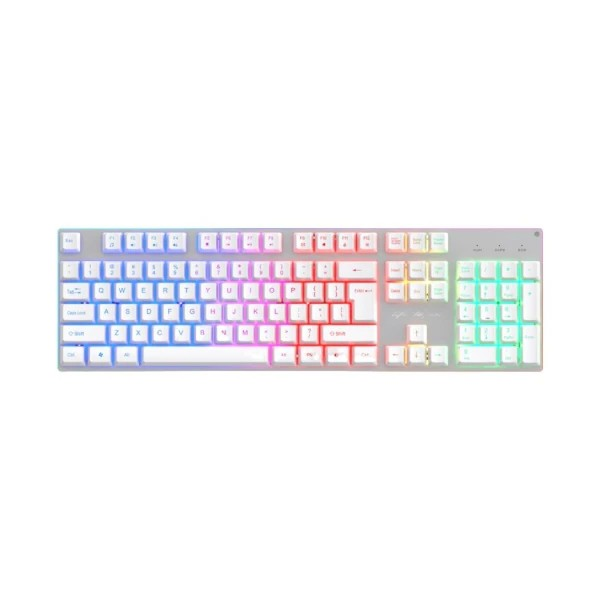 Life is for Fun Series Wired Gaming Keyboard Model: sw-gk813 (Silver White)
