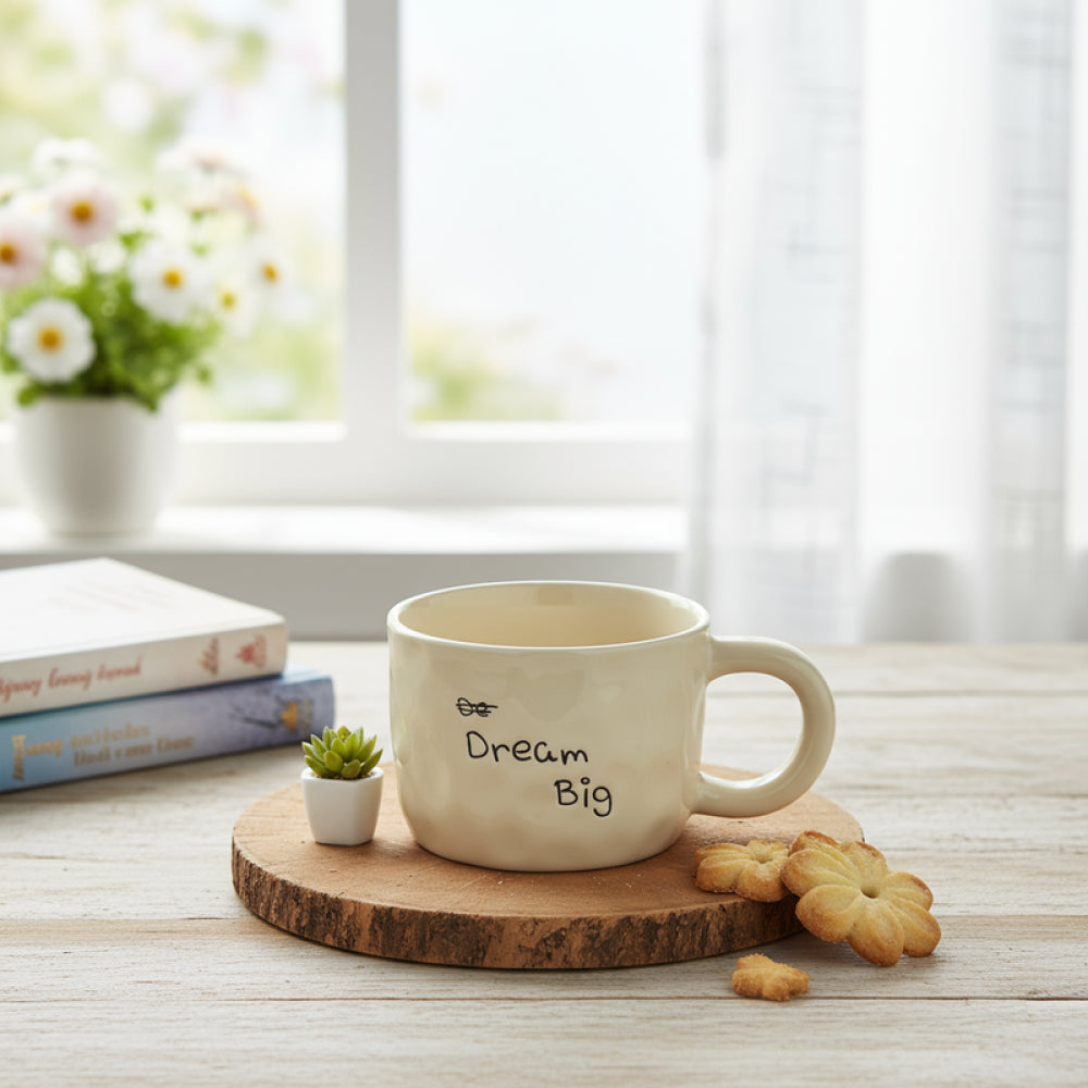 Ceramic Mug with Handle 250mL(Beige) Ceramic Mug with Handle 250mL(Beige)