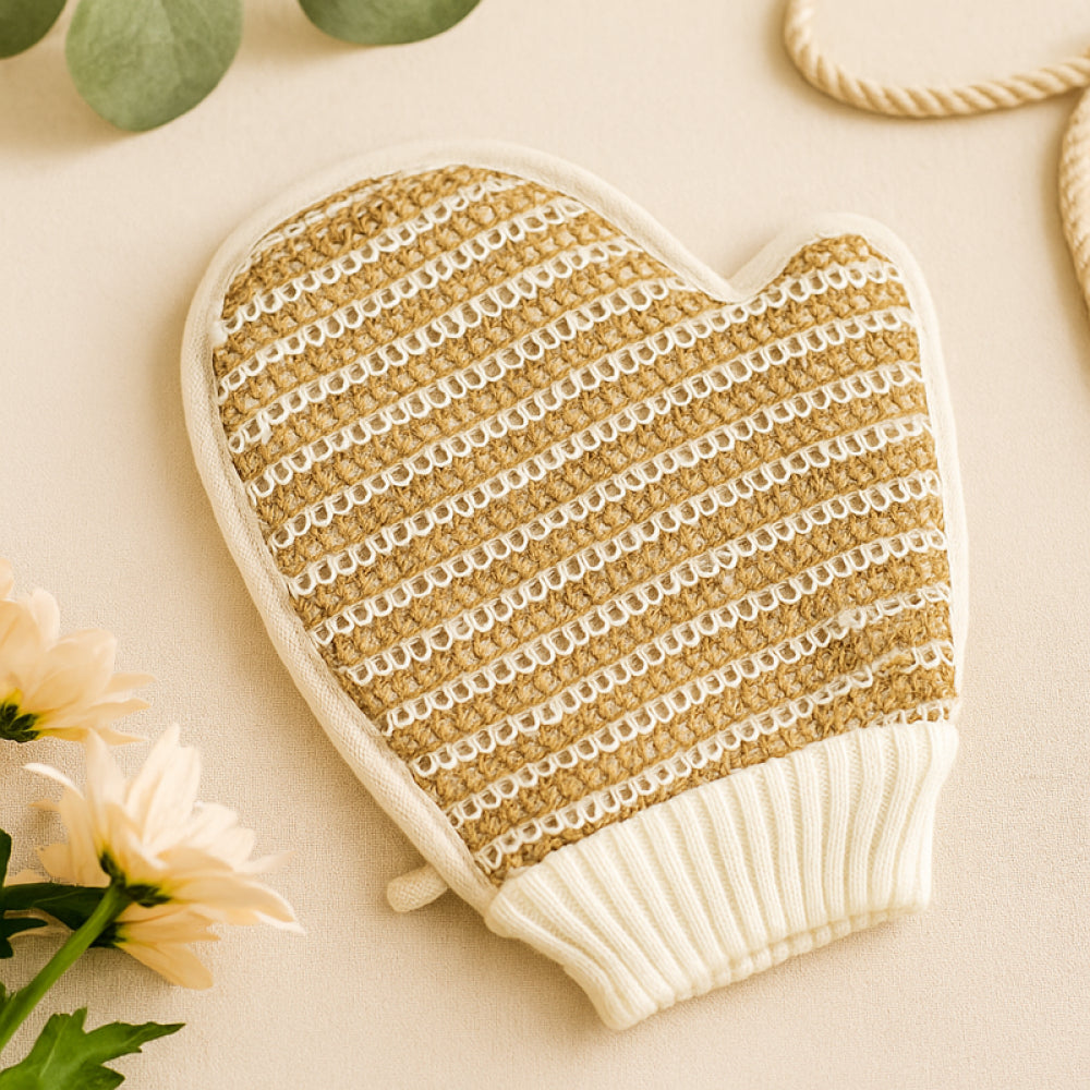 Harmony Series Jute Double-Sided Cleansing Mitten Harmony Series Jute Double-Sided Cleansing Mitten