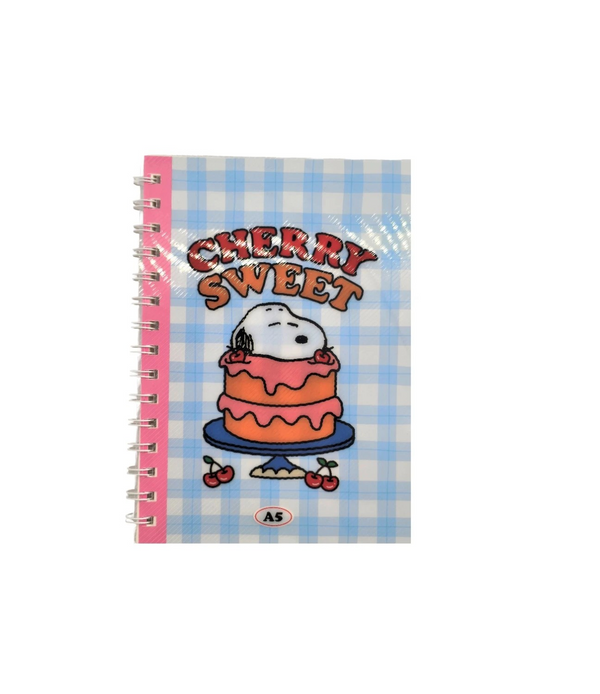 Snoopy Collection A5 PP Wire-bound Book (80 Sheets)
