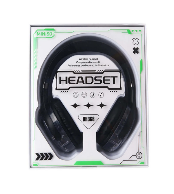 Ice Brick Series Wireless Headset  Model: BH368(Black)