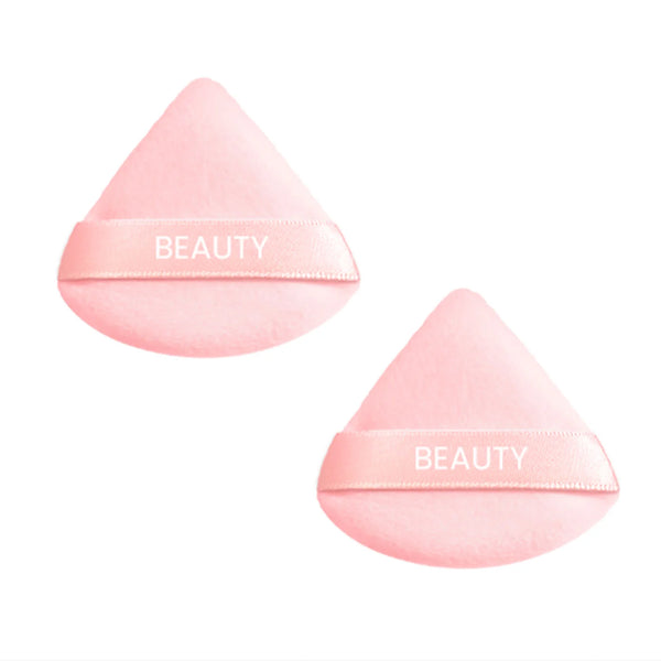 Peach Pink Series Triangle Makeup Puffs (2 pcs)