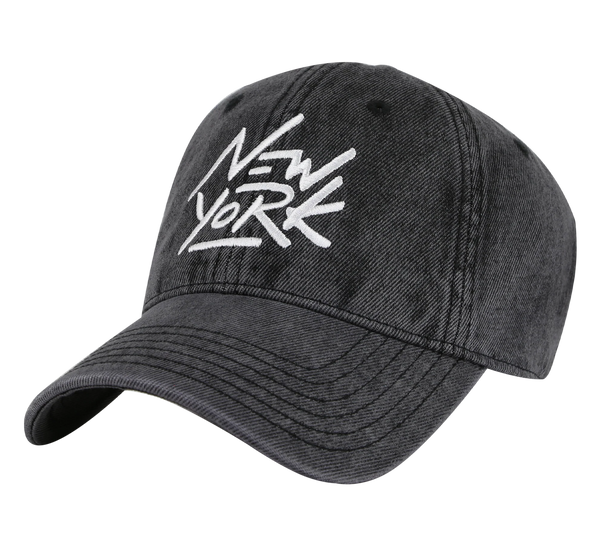 Silvery Gray Series NY Embroidered Baseball Ca