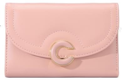 Women's Medium Flap Wallet(Light Pink)