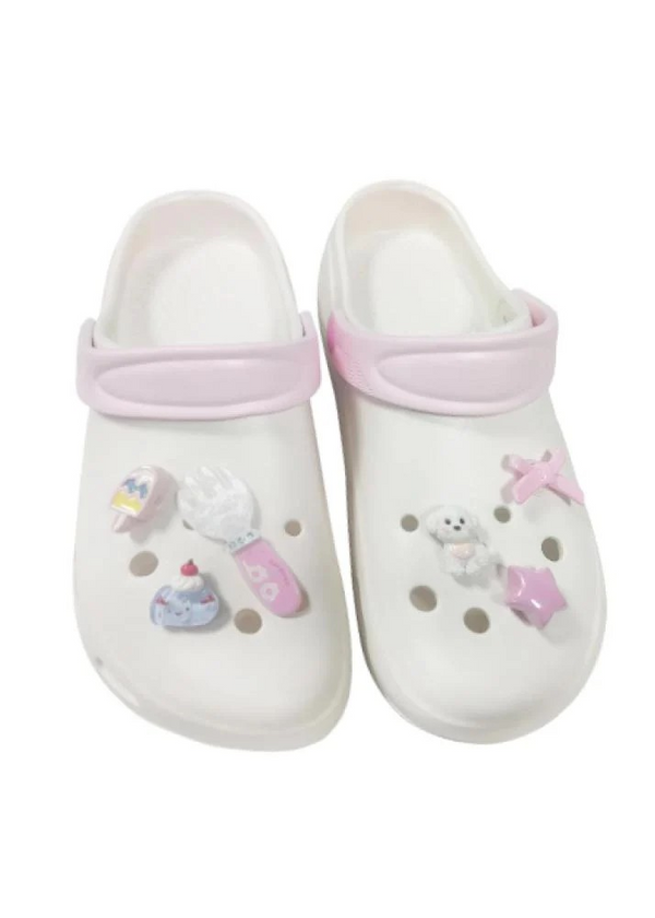 Lovely Clogs(White,39-40)