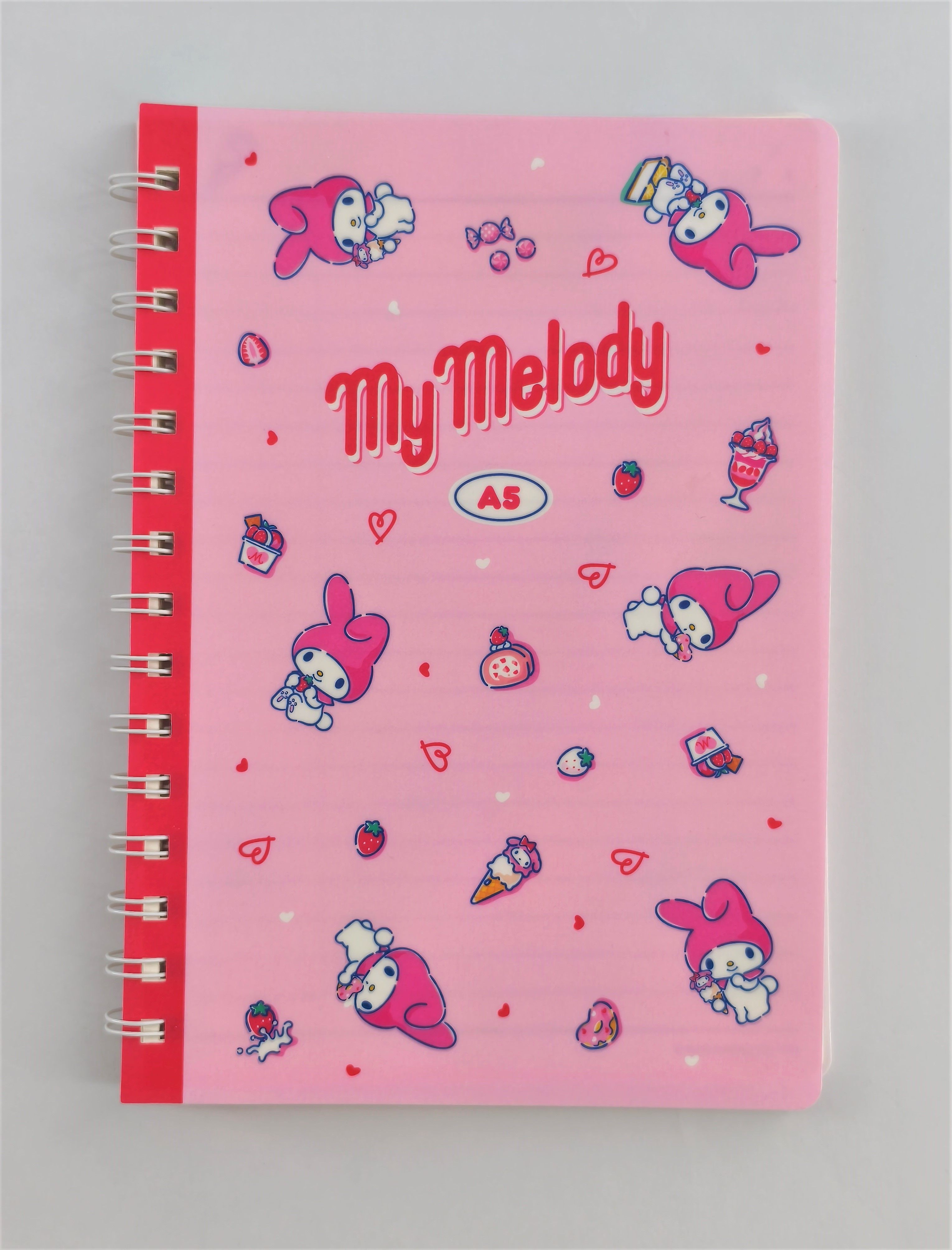 My Melody Retro Collection A5 PP Wire-bound Book (80 Sheets) My Melody Retro Collection A5 PP Wire-bound Book (80 Sheets)