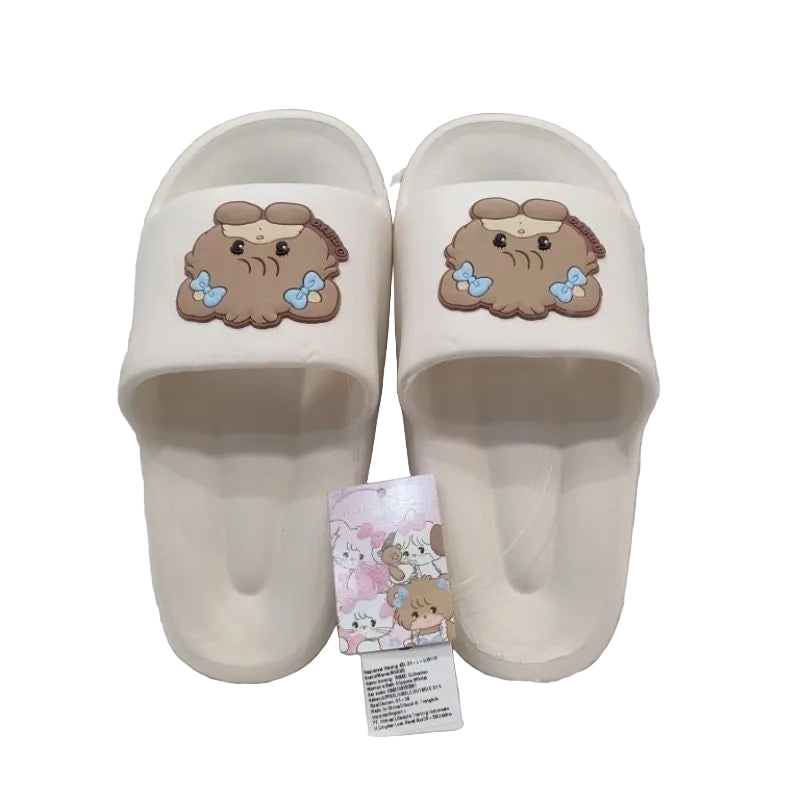 Mikko Collection Women's Bath Slippers (White 35-36) Mikko Collection Women's Bath Slippers (White 35-36)