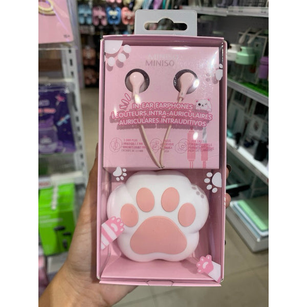 Paw Paw Collection 3.5mm in-Ear Earphones  Model: W011(Pink)