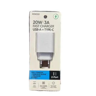 20W PD Dual Port USB-A & USB-C Fast Charger Model: ST770
