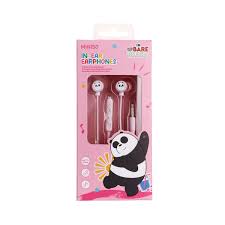 We Bare Bears Seaside Music Festival  3.5mm in-Ear Earphones  Model: PA371(Panda)